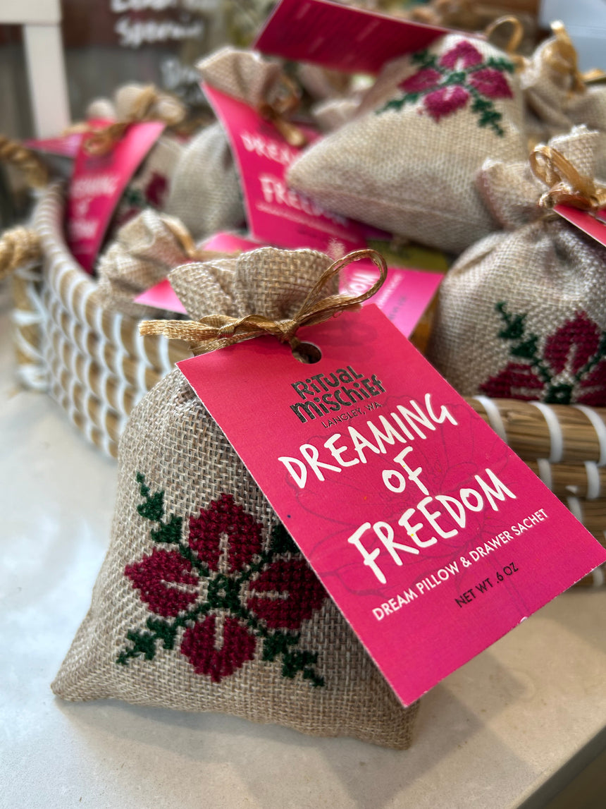 Dreaming of Freedom dream pillow and drawer sachet