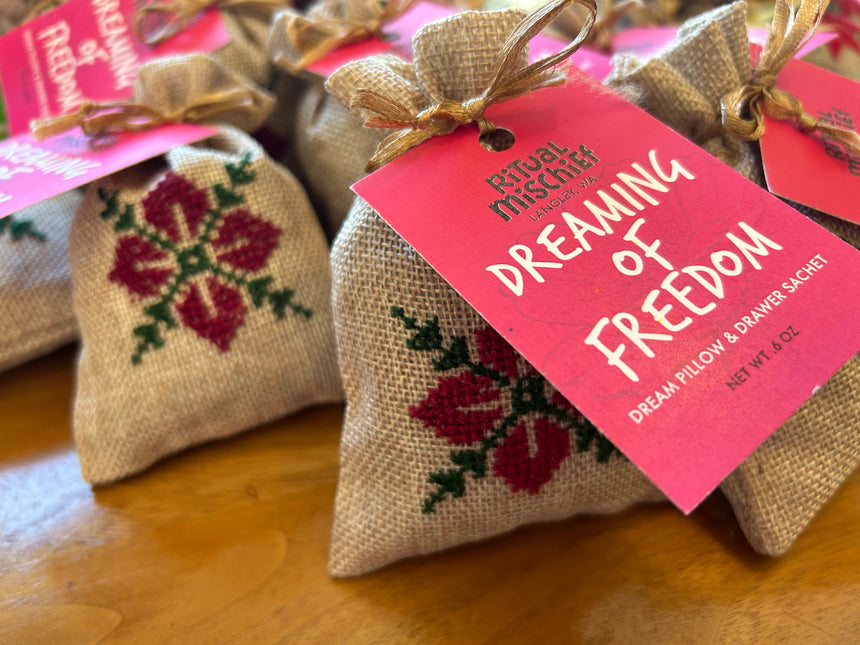 Dreaming of Freedom dream pillow and drawer sachet